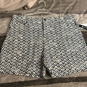 New! Architect Blue And White Women’s Shorts women’s Size:14